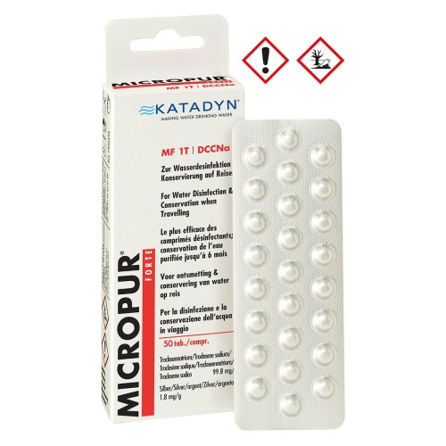 Przejdź do produktu Tabletki do Uzdatniania Wody Katadyn Micropur Forte MF 1T (50 szt.)