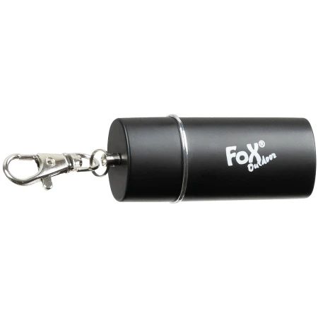 Brelok Popielniczka Turystyczna z Karabińczykiem Fox Outdoor Czarna (złożona)