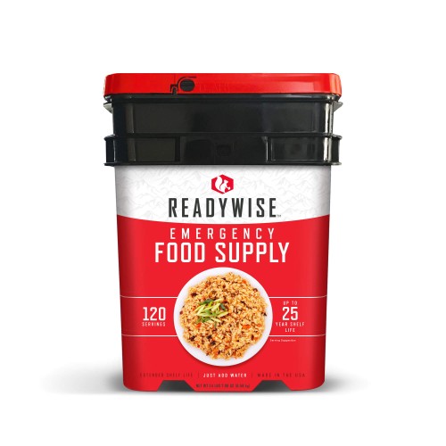 Przejdź do produktu Żywność liofilizowana ReadyWise pakiet żywnościowy 25 lat ważności (120 porcji obiadowych)