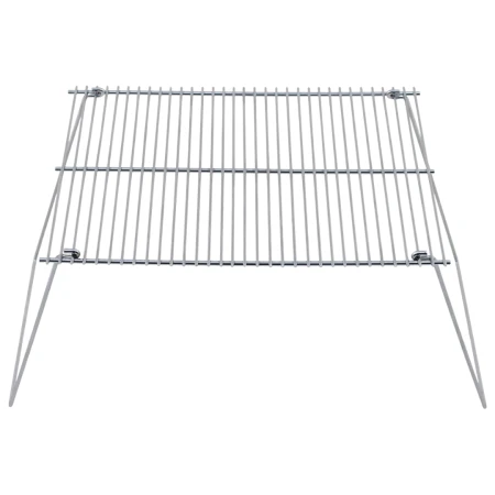 Składany ruszt na ognisko (grill turystyczny) Fox Outdoor stalowy 38x25 cm - rozłożony