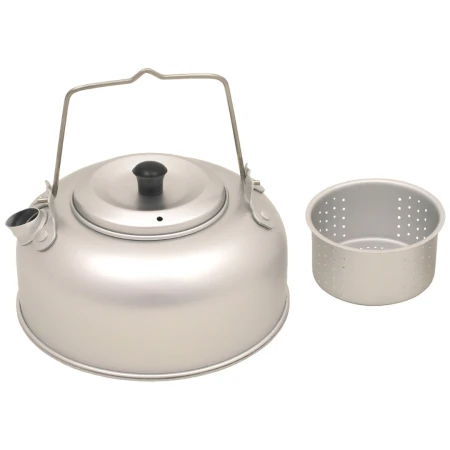 Czajnik turystyczny 0,95l aluminiowy z zaparzaczem (srebrny) - Fox Outdoor