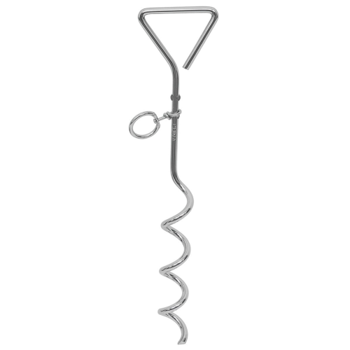 Przejdź do produktu Śledź spiralny metalowy 40cm wkręcany do namiotów - uniwersalny