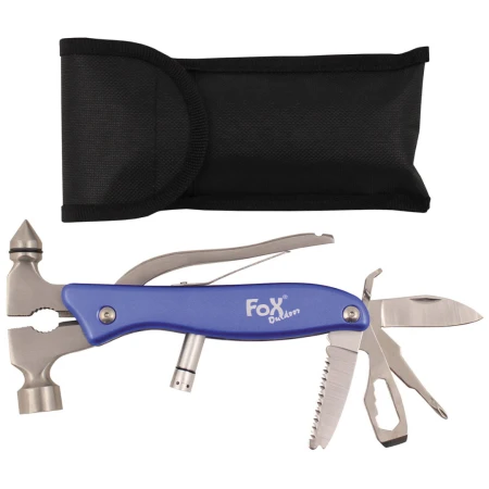 Multitool Worker Blue Fox Outdoor młotek i wybijak do szyb + etui
