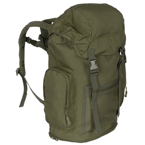 Przejdź do produktu Plecak Brytyjski MFH 30L czarny/zielony – rekonstrukcja British Army, siatka Mesh