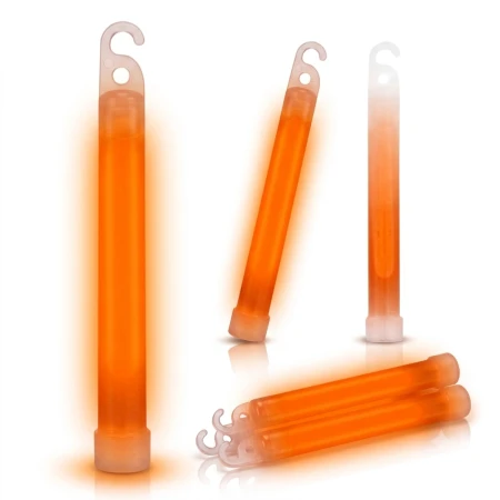Światło chemiczne LightStick z haczykiem – pałeczka świetlna (pomarańczowy)