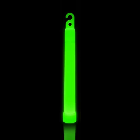 Światło chemiczne LightStick z haczykiem – pałeczka świetlna (zielony, w ciemnym pomieszczeniu)