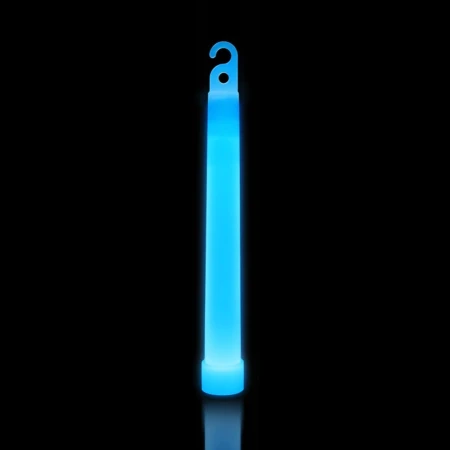 Światło chemiczne LightStick z haczykiem – pałeczka świetlna (niebieski, w ciemnym pomieszczeniu)
