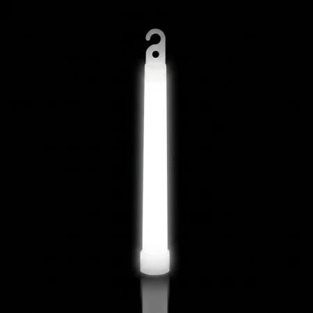 Światło chemiczne LightStick z haczykiem – pałeczka świetlna (biały, w ciemnym pomieszczeniu)