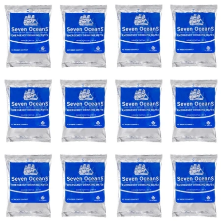 Zestaw 12 szt. Norweska woda awaryjna Seven Oceans 500ml – 120 saszetek