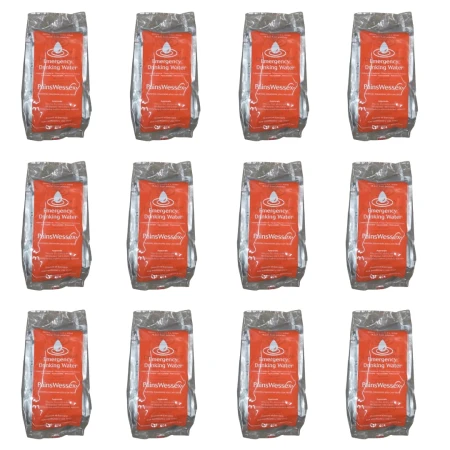 Zestaw 12 szt. Woda pitna awaryjna Pains Wessex Emergency Drinking Water 500ml – 48 saszetek