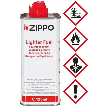 Oryginalne paliwo benzyna Zippo do zapalniczek 125ml (tył)