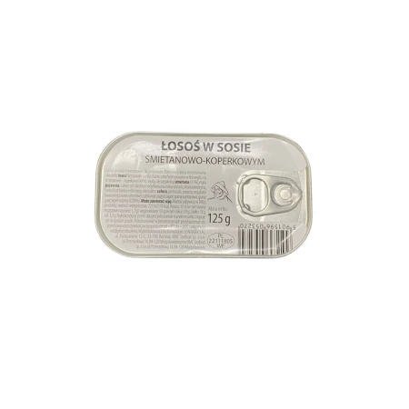 Konserwa Wojska Polskiego - łosoś w sosie śmietanowo-koperkowym 125g
