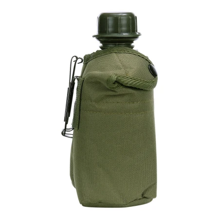 Manierka wojskowa oliwkowa US Army 1L z pokrowcem (bok)