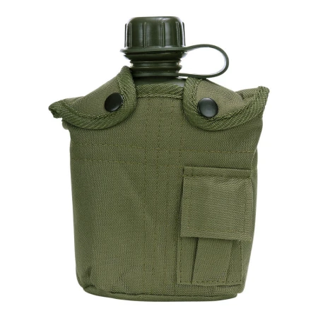 Manierka wojskowa oliwkowa US Army 1L z pokrowcem (przód)