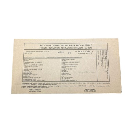 Oryginalna całodobowa Francuska racja żywnościowa RCIR (3600kcal)