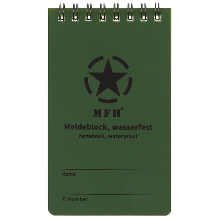 Notes Wodoodporny Notatnik Operacyjny Mały MFH 75x130 [mm] - zamknięty