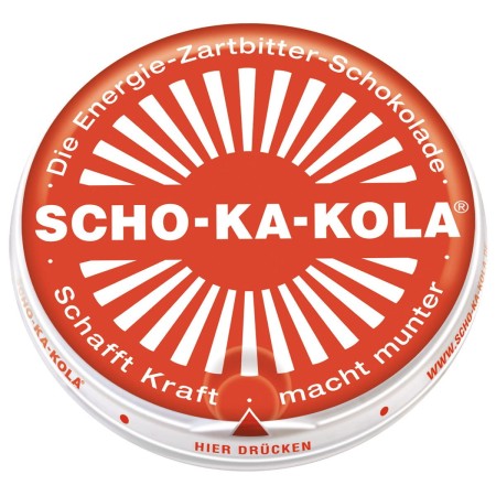 Czekolada gorzka z kofeiną Scho-Ka-Kola 100g (czerwony pojemnik)