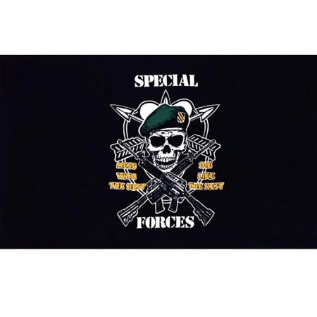 Flaga Special Forces (150x100 cm) Premium Druk