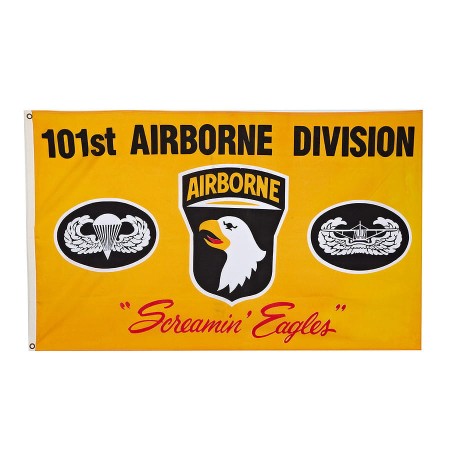 Flaga 101st Airborne Division (150x100 cm) Premium Druk „Screaming Eagles”