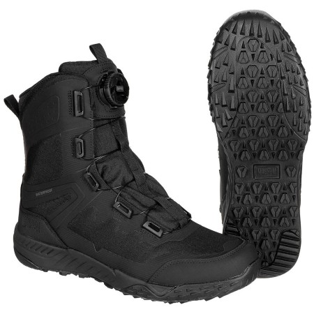Buty trekkingowe Magnum ULTIMA 8.0 SZ WP M-LOCK Unisex Czarne - prezentacja z prawego boku + podeszwy