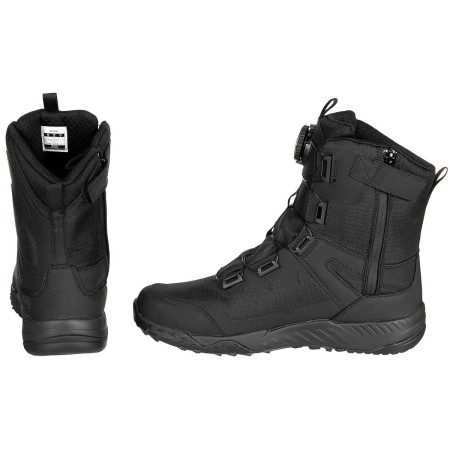 Buty trekkingowe Magnum ULTIMA 8.0 SZ WP M-LOCK Unisex Czarne - prezentacja z lewego boku + podeszwy