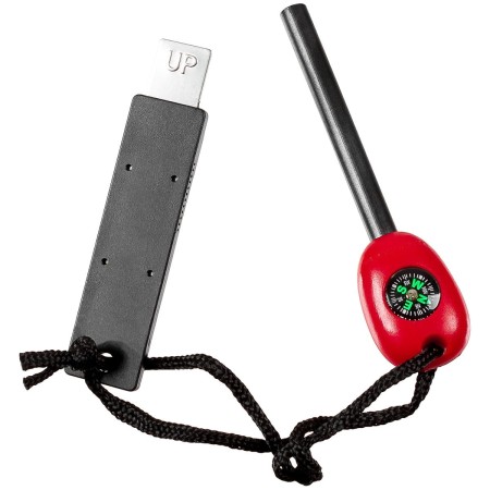 Krzesiwo Ferrocerowe z Kompasem Turystyczne Survivalowe MFH - rozłożone