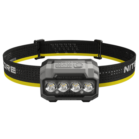 Latarka Czołowa Nitecore HA23 UHE MCT 600lm Czarna - widok z przodu