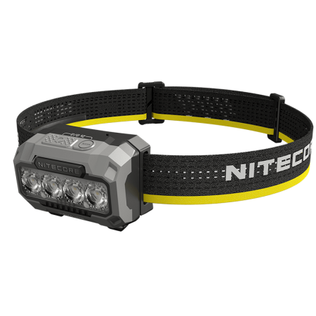 Latarka Czołowa Nitecore HA23 UHE MCT 600lm Czarna - widok z prawego boku