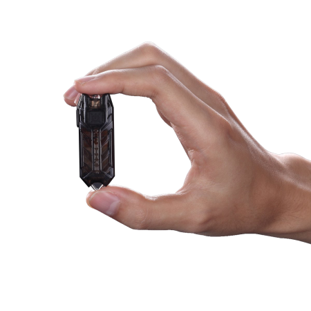 Latarka Brelok Nitecore TUBE V2.0 55lm Czarna - prezentowana w ręce