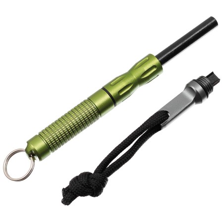 Częściowo rozłożone Krzesiwo magnezowe MFH Compact – brelok, wodoszczelne