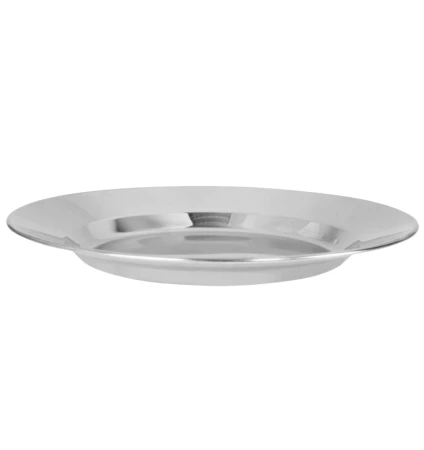 Talerz Polowy Turystyczny MFH 100% stal nierdzewna 25cm - boczna perspektywa
