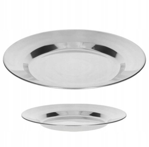 Przejdź do produktu Talerz Polowy Turystyczny MFH 100% stal nierdzewna 25 cm