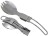 Niezbędnik składany spork 2w1, 100% stal nierdzewna (niezbędnik + łyżka)