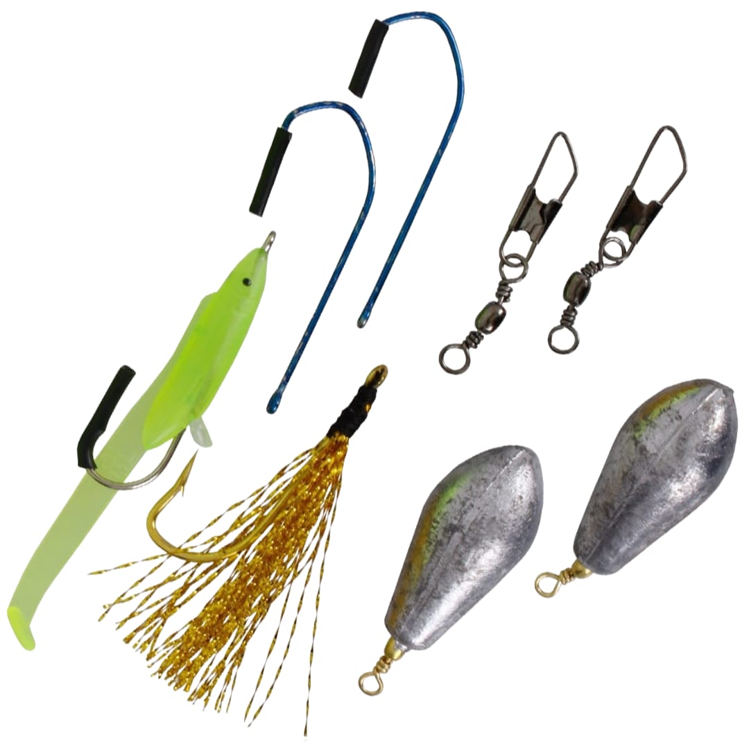 Zestaw BCB do łowienia ryb Liferaft Fishing Kit - Wędkarski - większość części zestawu