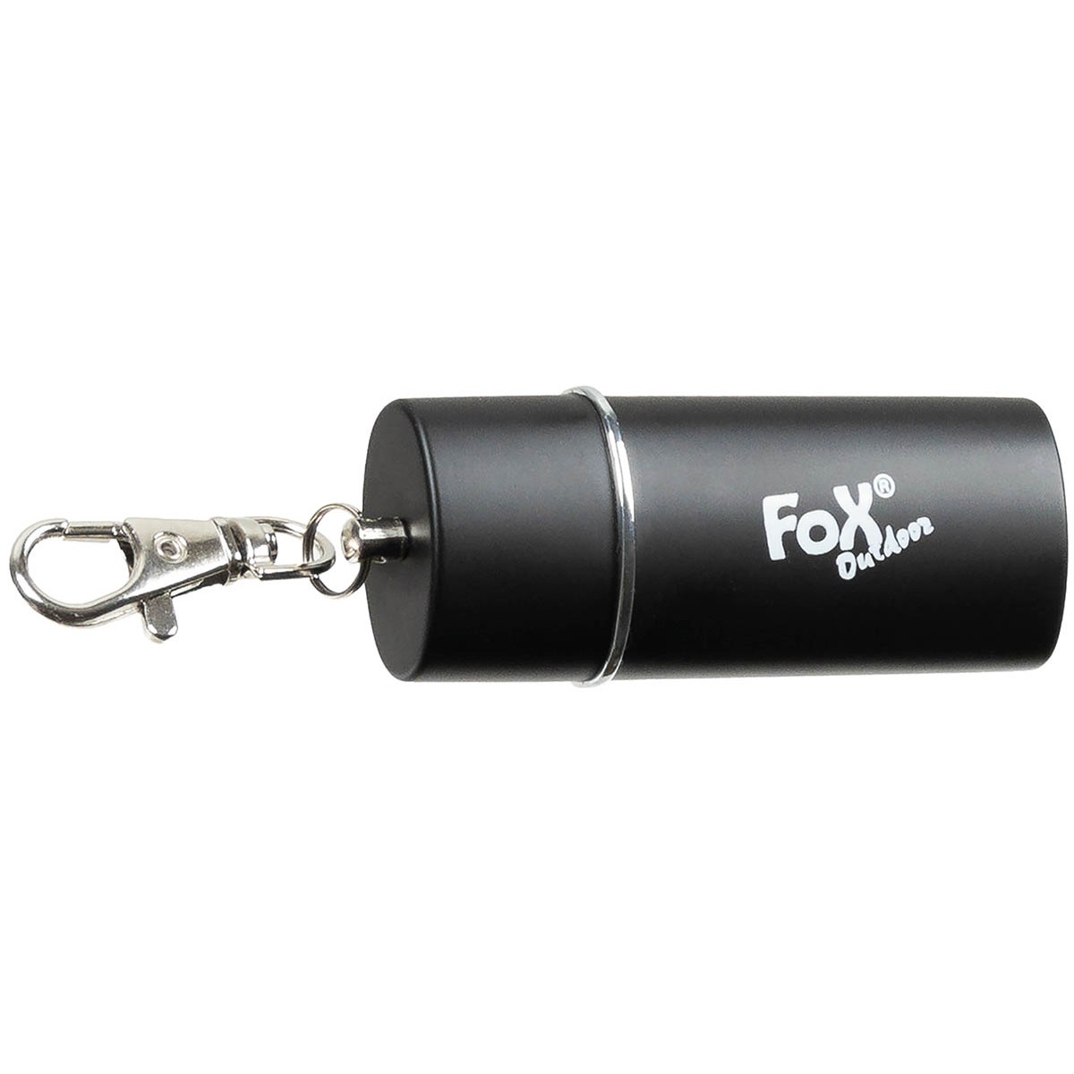 Brelok Popielniczka Turystyczna z Karabińczykiem Fox Outdoor Czarna (złożona)