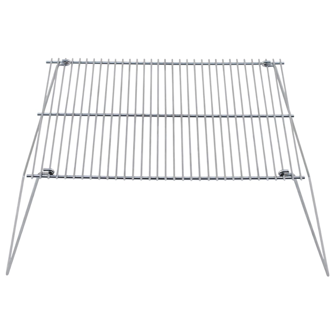 Składany ruszt na ognisko (grill turystyczny) Fox Outdoor stalowy 38x25 cm - rozłożony