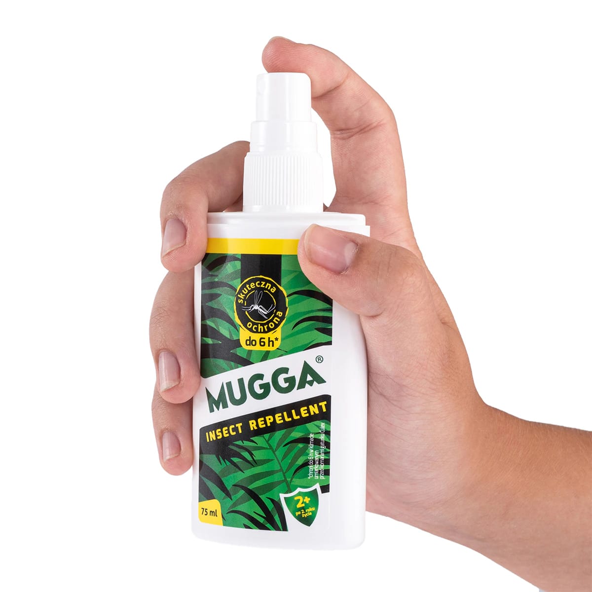 Środek na Owady Mugga 9,5% DEET Spray 75 ml - przód (używany)