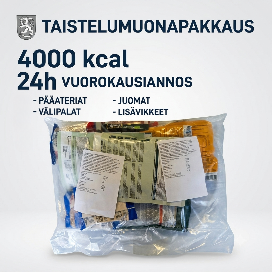 Fińska wojskowa racja żywnościowa MRE 24h + informacje dotyczące racji
