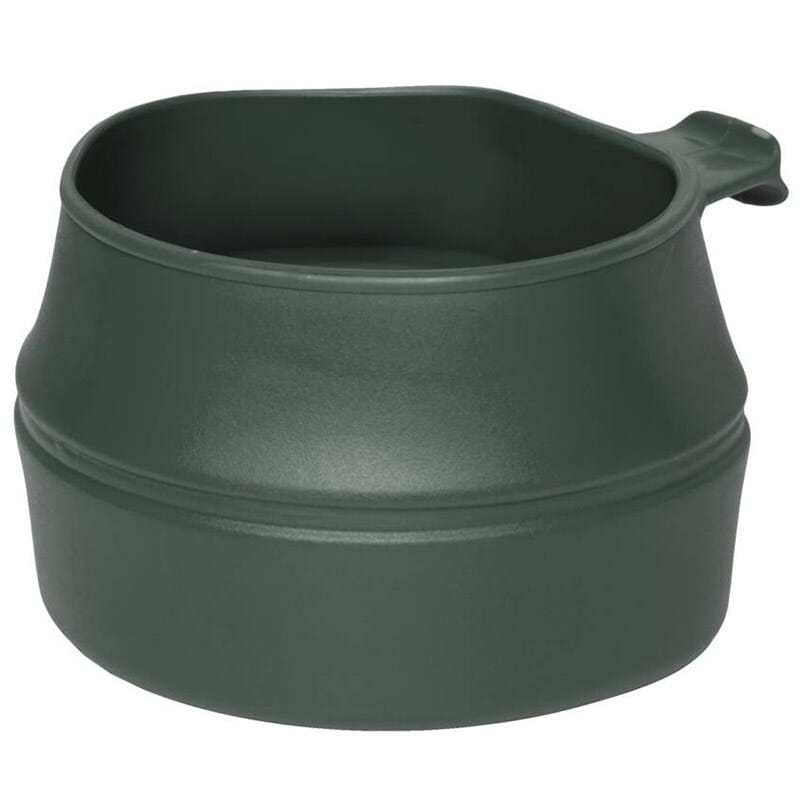 Kubek składany Wildo Fold-A-Cup 250 ml - Olive Green - widok z przodu (rozłożony)
