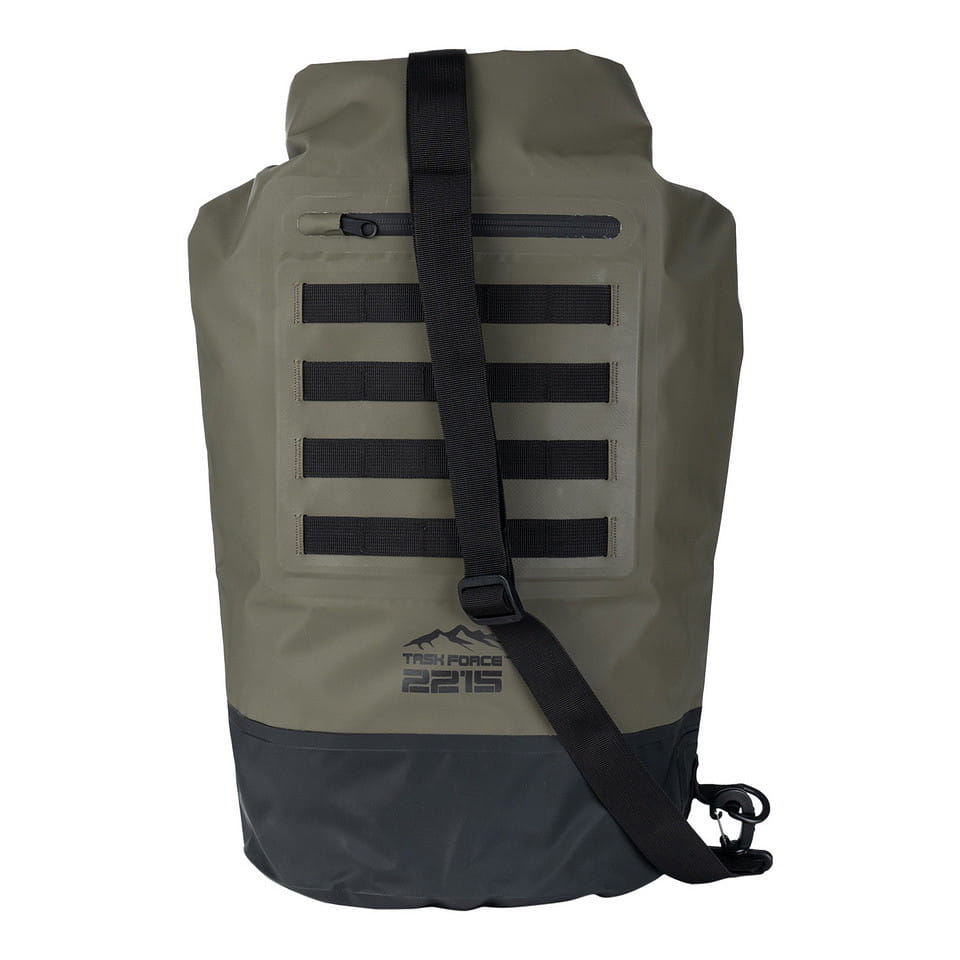 Torba Wodoodporna Plecak MOLLE Duffle Bag 50L TF-2215 (ciemnozielona) - widok z przodu