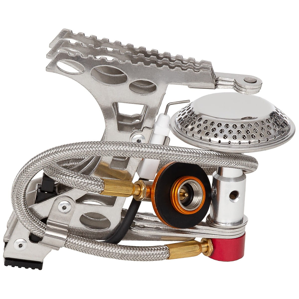 Złożona Kuchenka Gazowa Palnik Turystyczny Piezo z Wężykiem 3000W Fox Outdoor